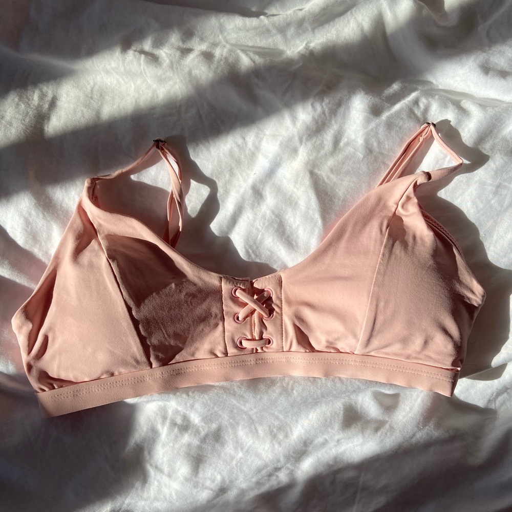 Garage pink bikini top
